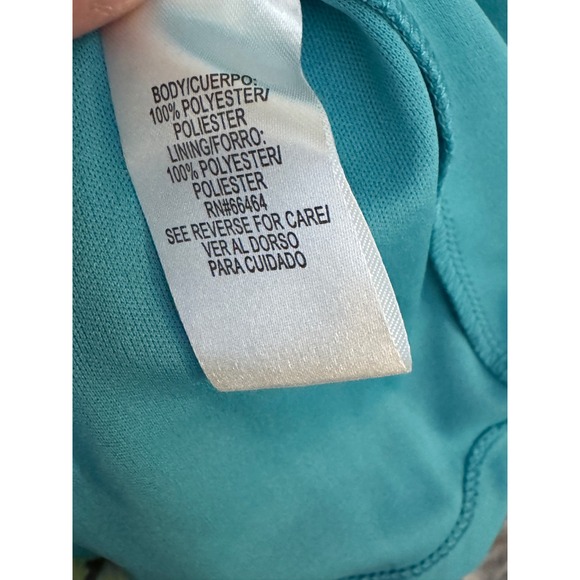 Sandra Darren Maxi Dress Tiered Ruffle Blue Green Sleeveless Boho Festival Sz 6 - Picture 4 of 7